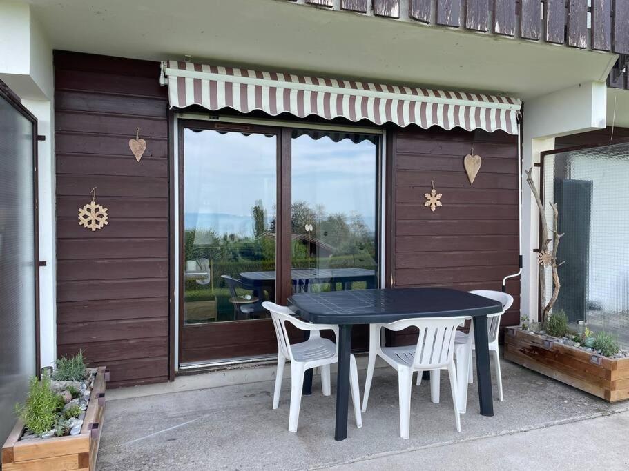 Studio Myrtilles Du Leman Vue Sur Lac Et Montagne Thollon-les-Memises エクステリア 写真